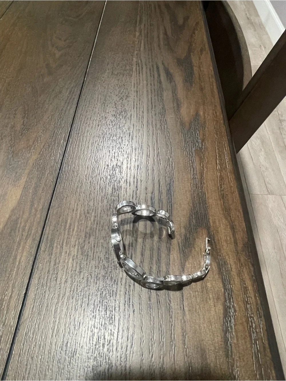Fossil Silver Crystal Accent Bracelet Watch